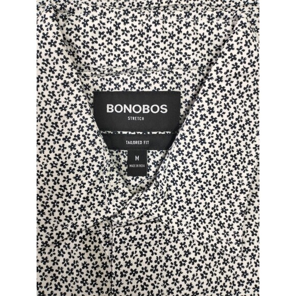 Bonobos Stretch Riviera Short Sleeve Men's Shirt Printed Tailored Fit M 275399 - Picture 6 of 6